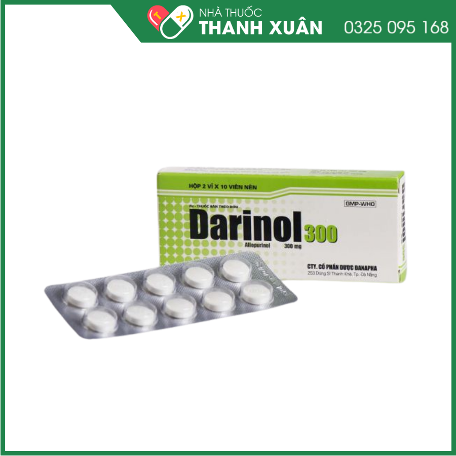 Darinol 300 điều trị bệnh Gút mãn tính